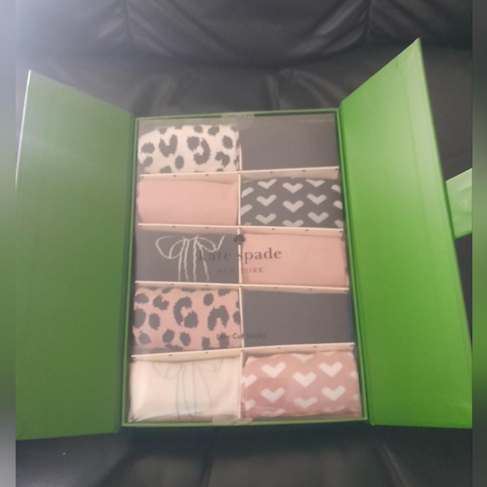New Kate Spade 10 Pair Low Cut Socks Gift Set In Gift Box NWT 💞💞